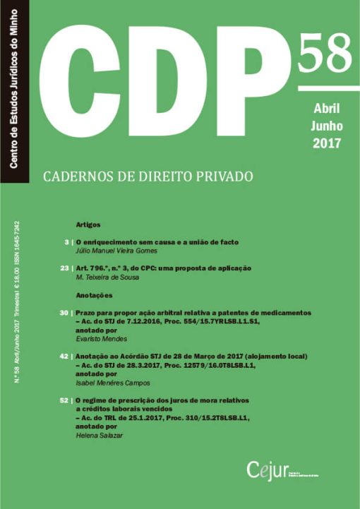 Cadernos de Direito Privado n.º 58