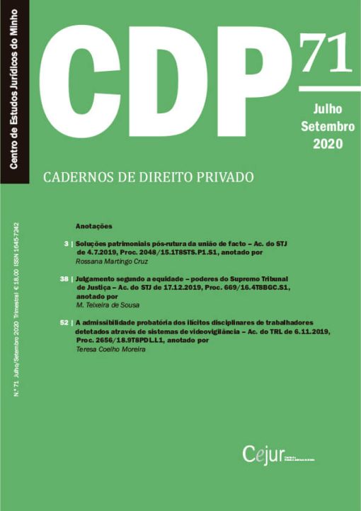 Cadernos de Direito Privado n.º 71