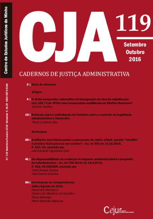 Cadernos de Justiça Administrativa n.º 119