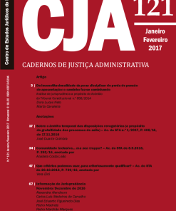 Cadernos de Justiça Administrativa n.º 121