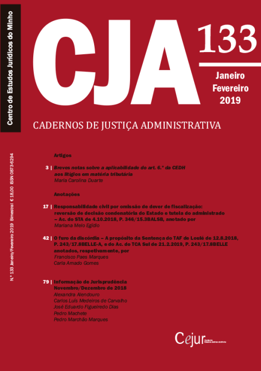 Cadernos de Justiça Administrativa n.º 133