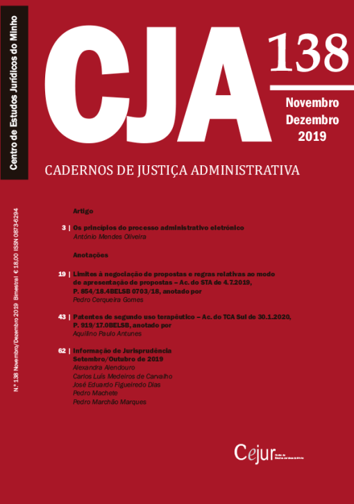 Cadernos de Justiça Administrativa n.º 138
