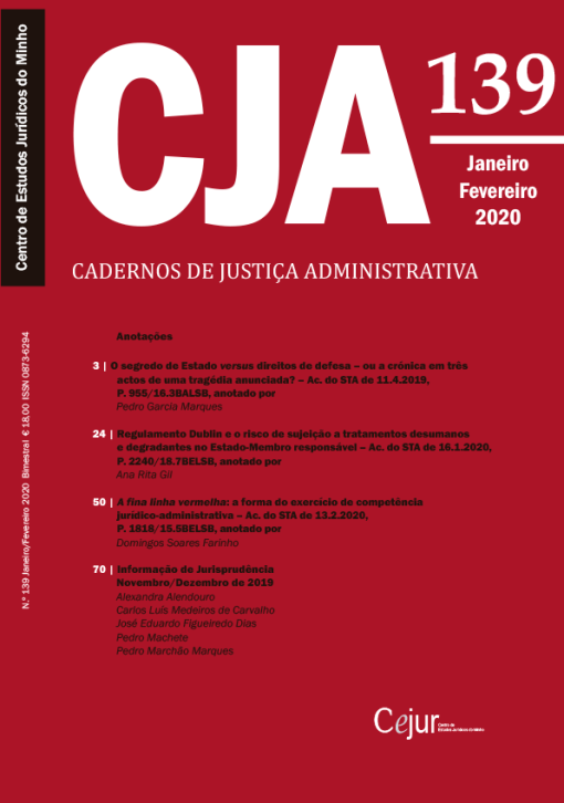 Cadernos de Justiça Administrativa n.º 139