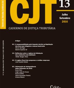 Cadernos de Justiça Tributária n.º 13