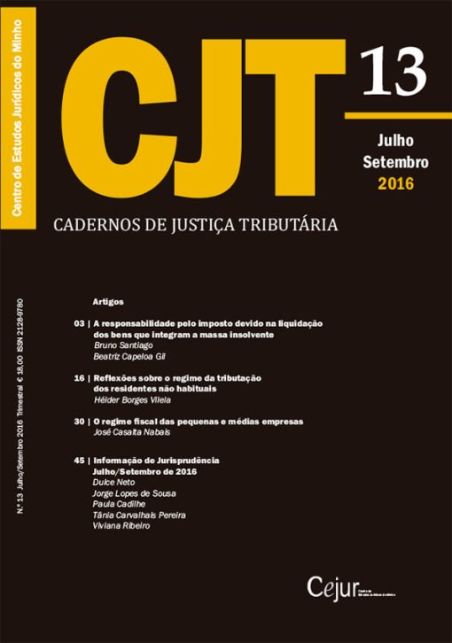Cadernos de Justiça Tributária n.º 13