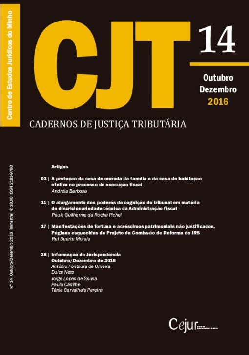 Cadernos de Justiça Tributária n.º 14