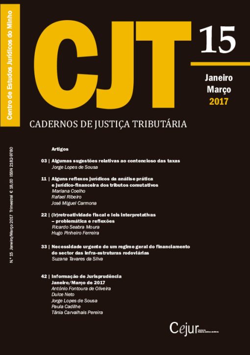Cadernos de Justiça Tributária n.º 15