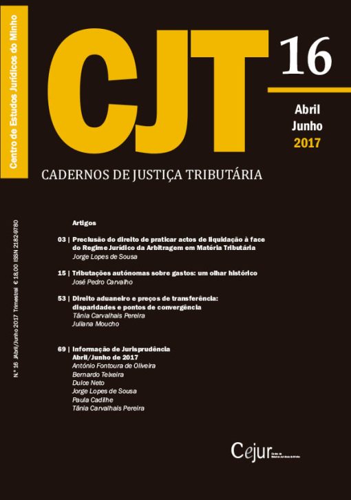 Cadernos de Justiça Tributária n.º 16