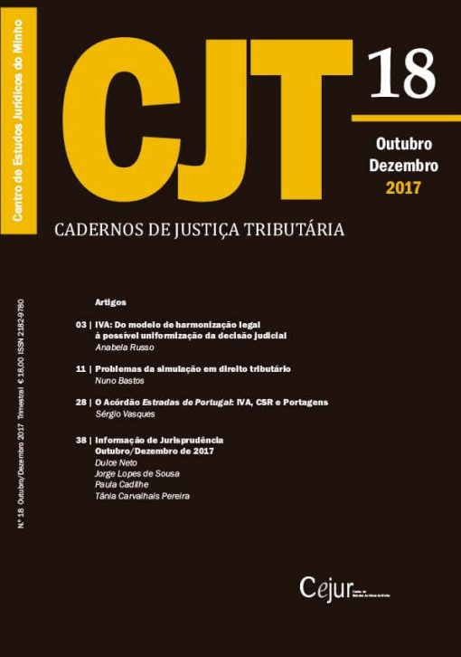 Cadernos de Justiça Tributária n.º 18