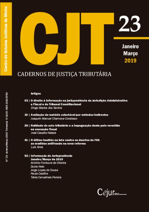 Cadernos de Justiça Tributária n.º 23