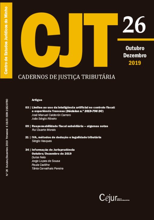 Cadernos de Justiça Tributária n.º 26