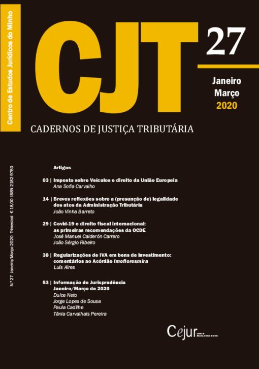 Cadernos de Justiça Tributária n.º 27