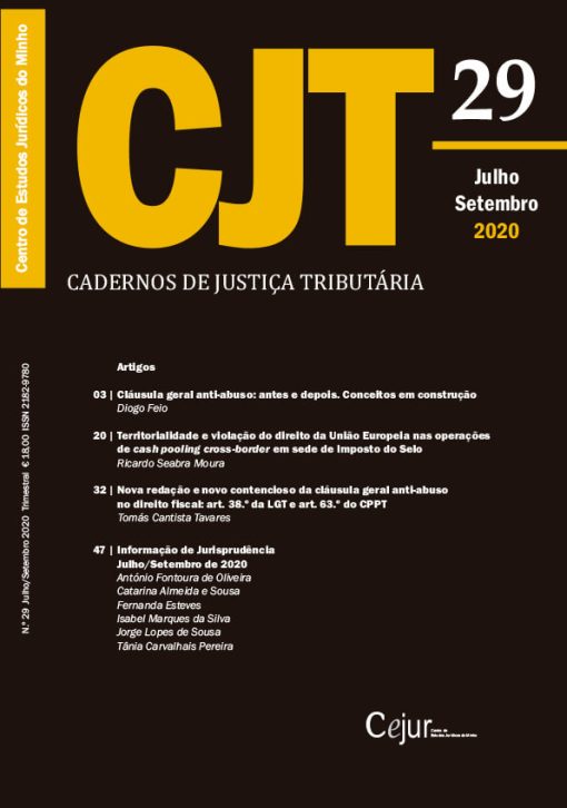 Cadernos de Justiça Tributária n.º 29
