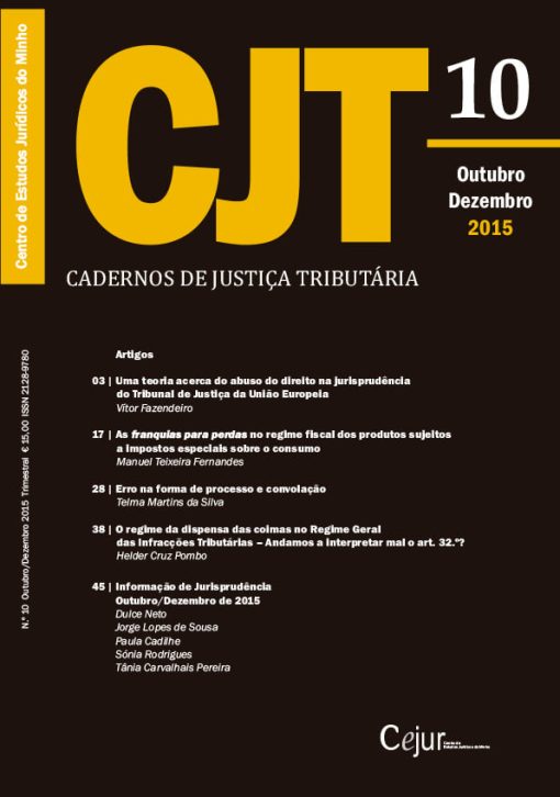 Cadernos de Justiça Tributária n.º 10