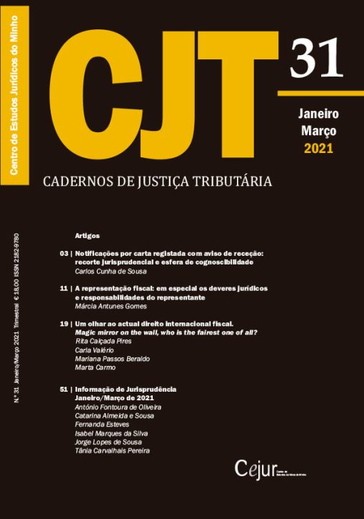 Cadernos de Justiça Tributária n.º 31