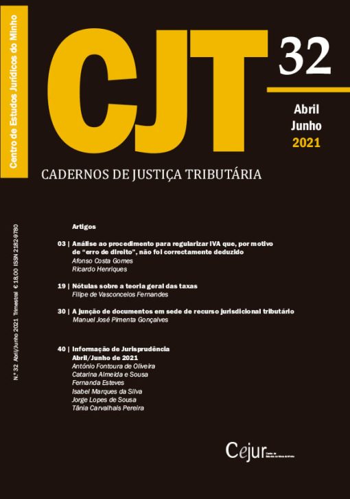 Cadernos de Justiça Tributária n.º 32