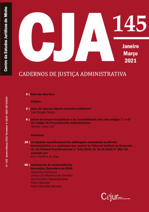 Cadernos de Justiça Administrativa n.º 145
