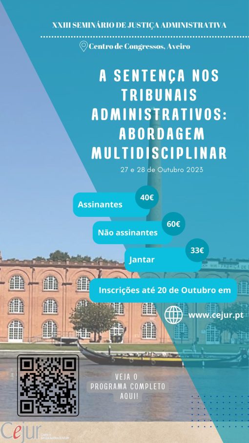 XXIII SEMINÁRIO DE JUSTIÇA ADMINISTRATIVA