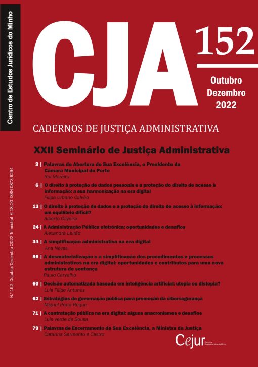 Cadernos de Justiça Administrativa n.º 152