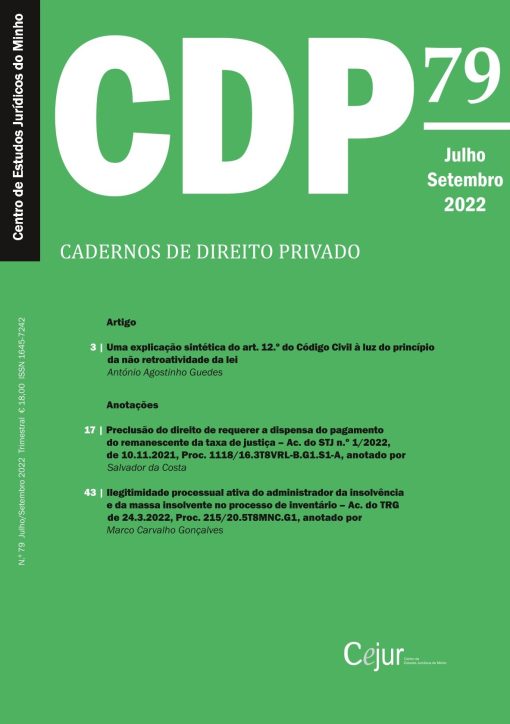 Cadernos de Direito Privado n.º 79