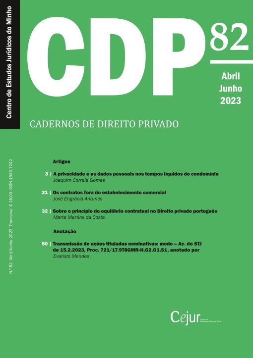 Cadernos de Direito Privado n.º 82