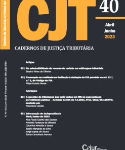 Cadernos de Justiça Tributária n.º 40