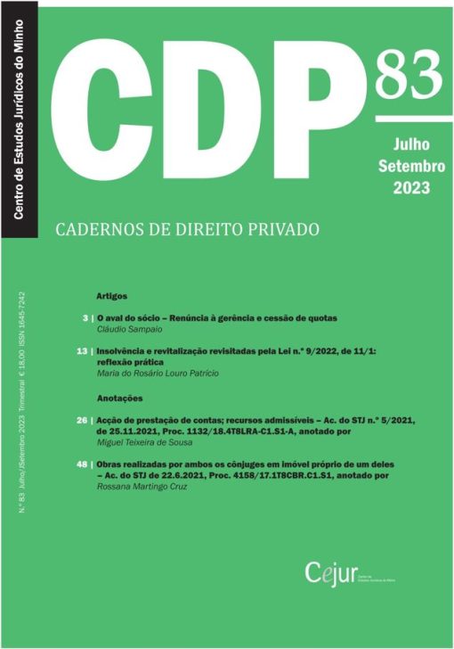 Cadernos de Direito Privado n.º 83