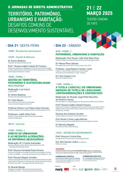 II JORNADAS DE DIREITO ADMINISTRATIVO EM FAFE