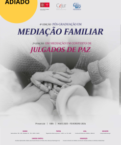 4ª EDIÇÃO DA PÓS-GRADUAÇÃO EM MEDIAÇÃO FAMILIAR - ⚠️ ADIADO PARA OUTUBRO ⚠️