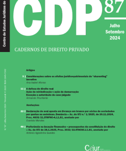 Cadernos de Direito Privado n.º 87