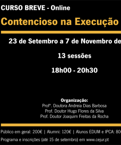 Curso breve | Contencioso na Execução Fiscal | Online