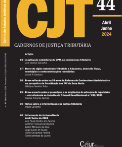 Cadernos de Justiça Tributária nº 44