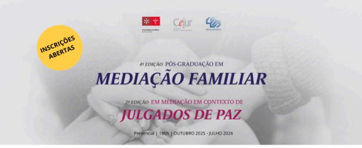 Pós-Graduação em Mediação Familiar e Mediação em Contexto de Julgados de Paz -  Inscrições para: info@mediarmais.pt