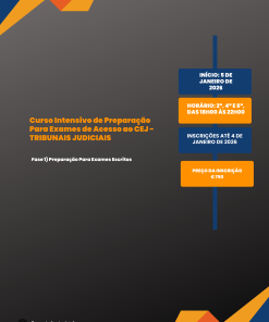 Curso Intensivo de Preparação Para Exames de Acesso ao CEJ - TRIBUNAIS JUDICIAIS