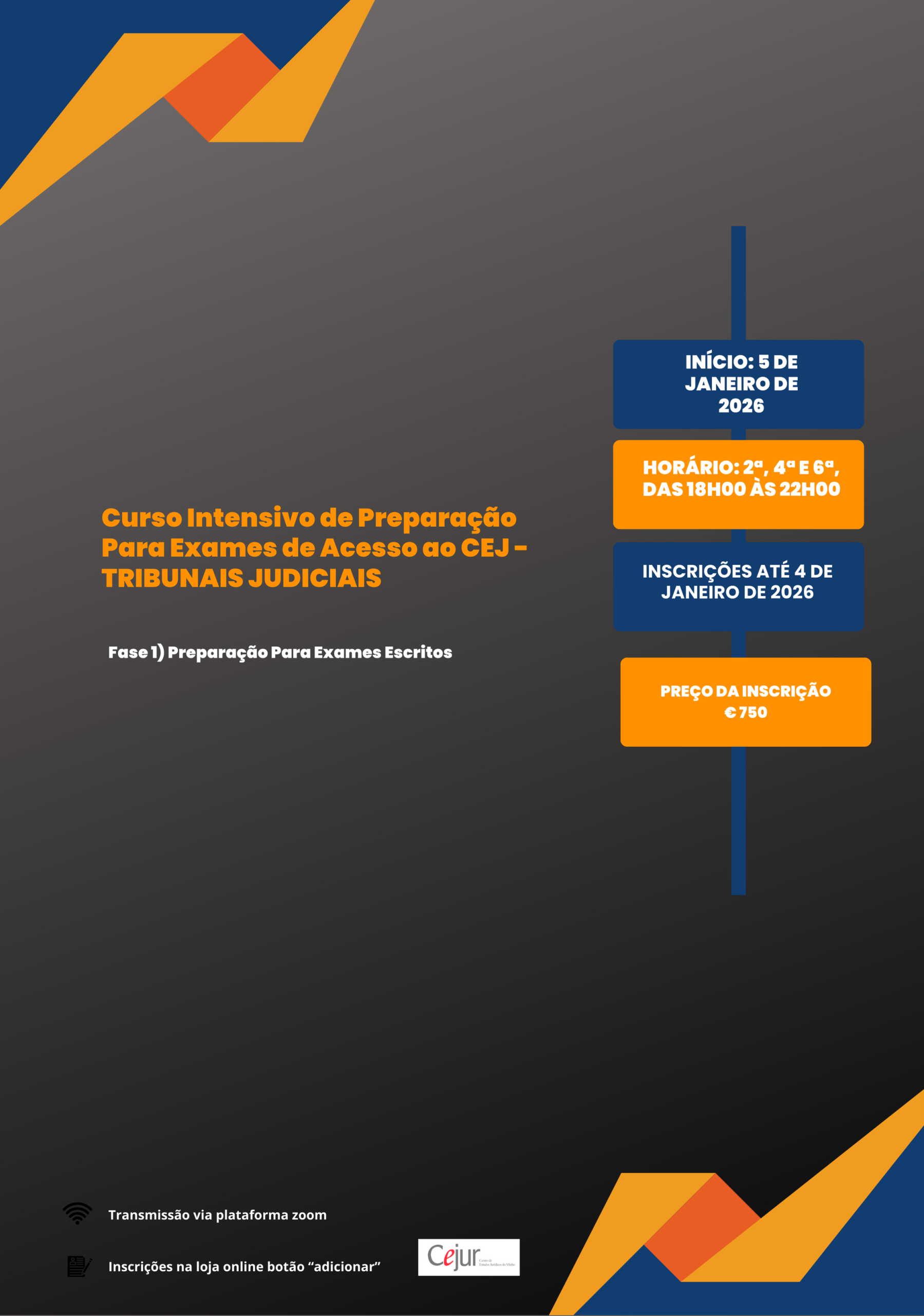 Curso Intensivo de Preparação Para Exames de Acesso ao CEJ - TRIBUNAIS JUDICIAIS