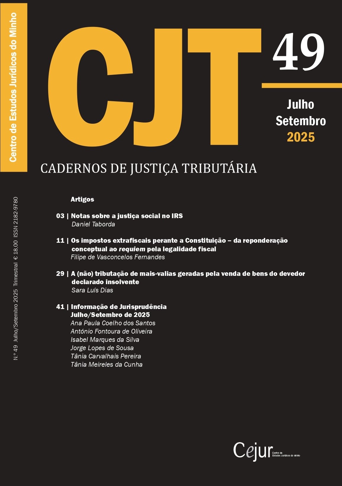 Cadernos de Justiça Tributária n.º 49
