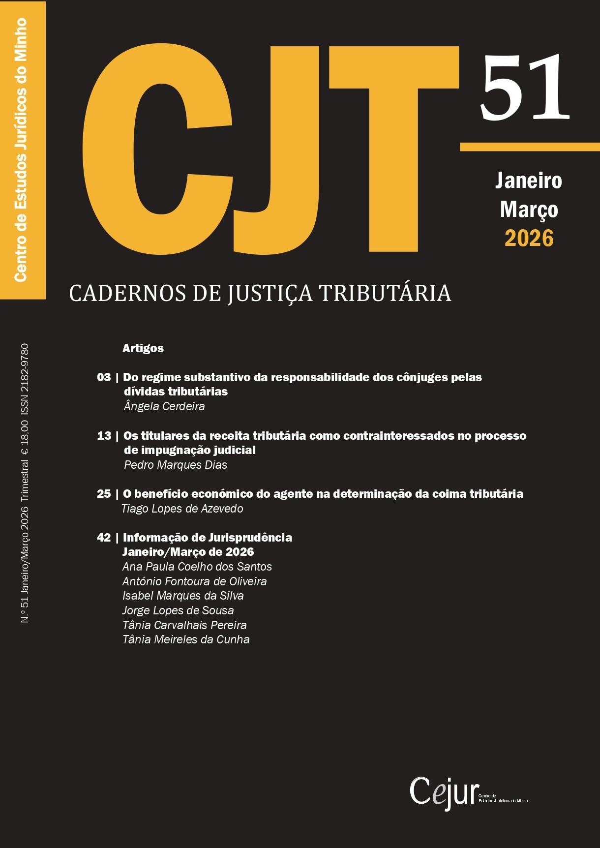 Cadernos de Justiça Tributária n.º 51